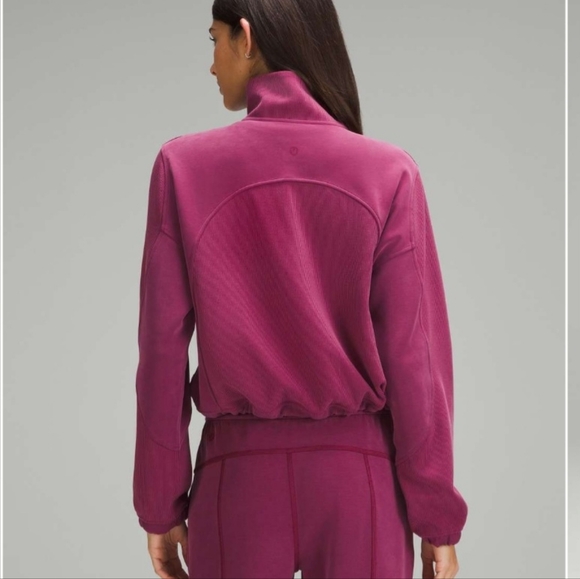Lululemon Brushed Softstreme Ribbed Half Zip - Picture 3 of 4